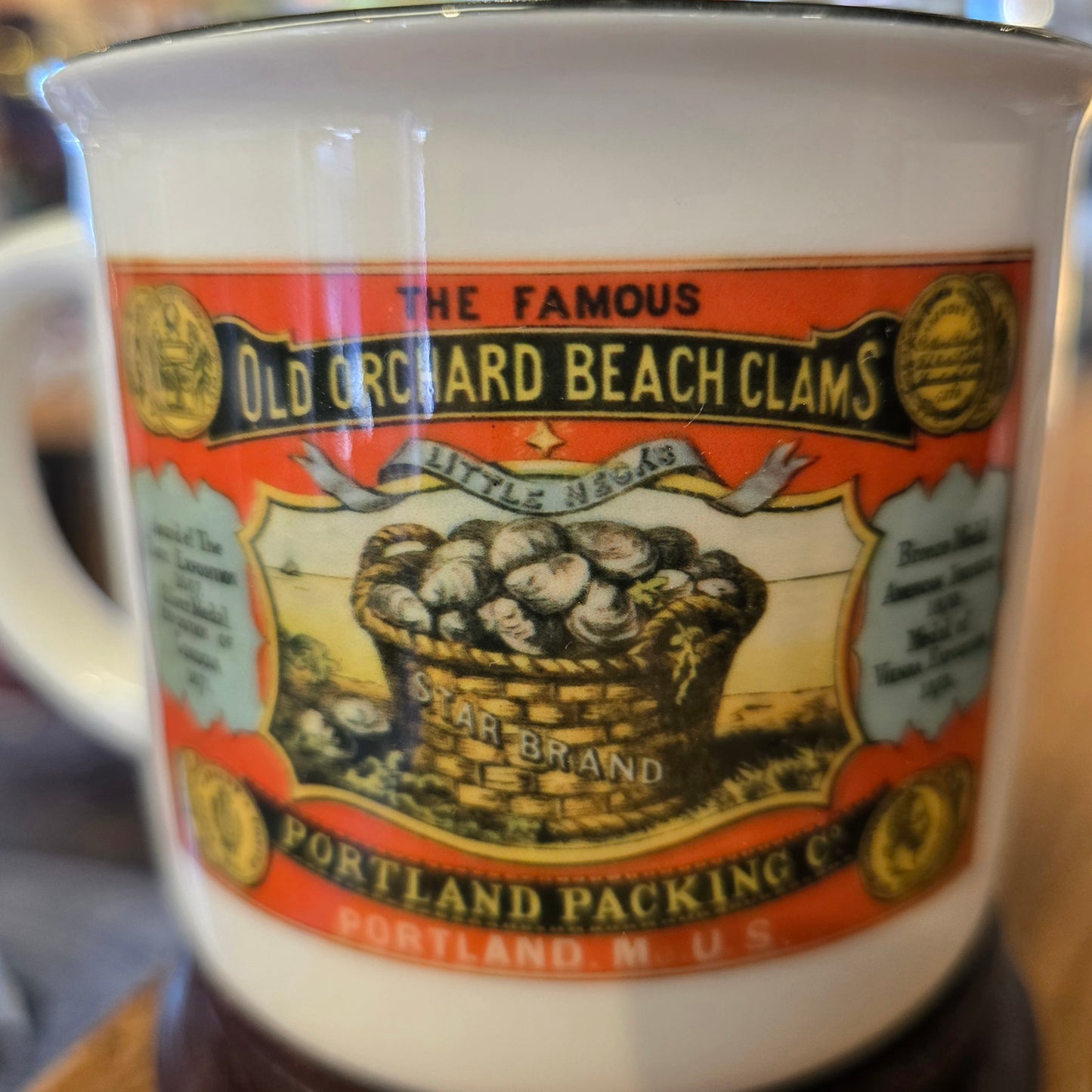 NE Cannery Series | Old Orchard Beach Clams | Ceramic Camper Mug
