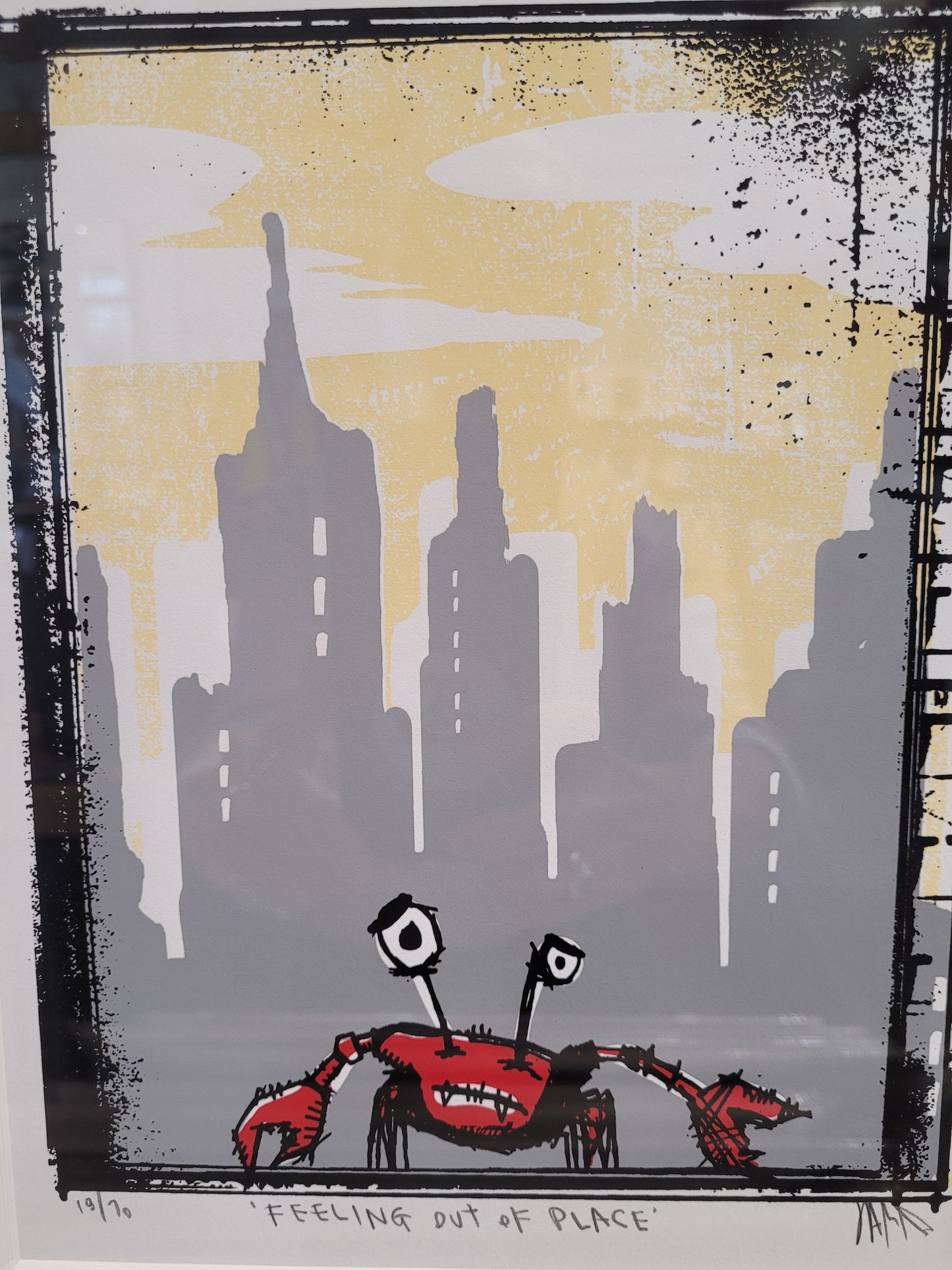 “Feeling Out of Place” | Framed Silkscreen Print | James Polisky