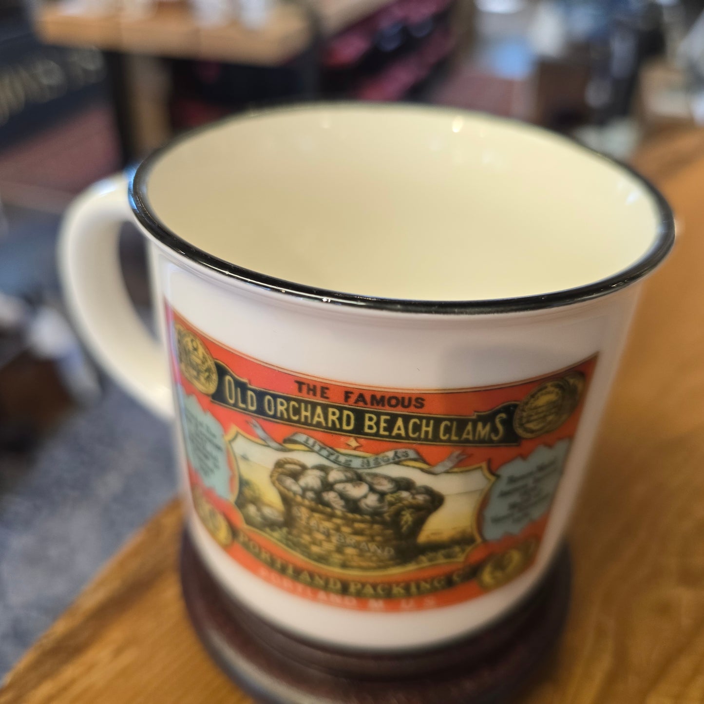 NE Cannery Series | Old Orchard Beach Clams | Ceramic Camper Mug