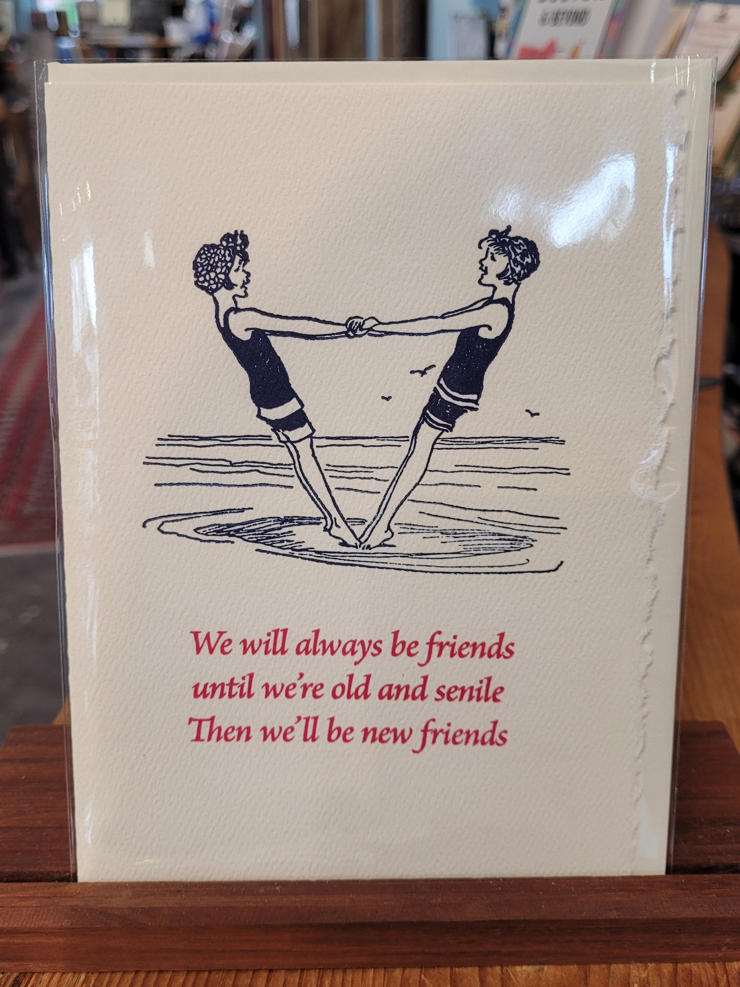 Saturn Press | New Friends | Letterpress Card