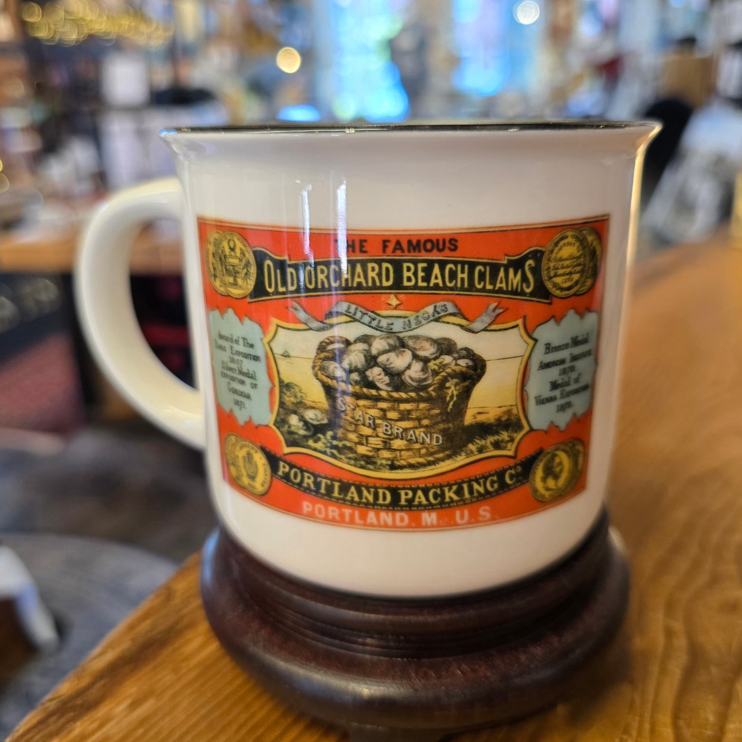 NE Cannery Series | Old Orchard Beach Clams | Ceramic Camper Mug