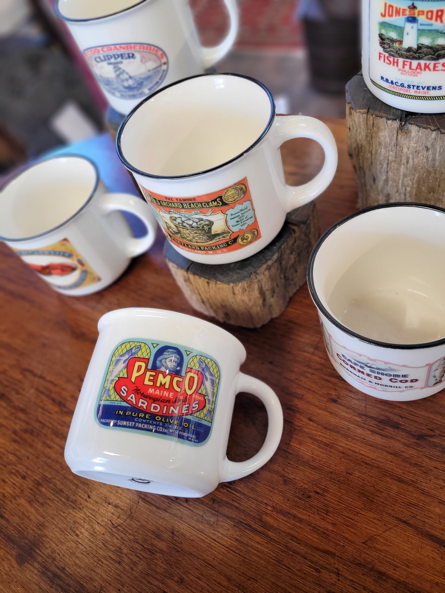 NE Cannery Series | Pemco Sardines | Ceramic Camper Mug