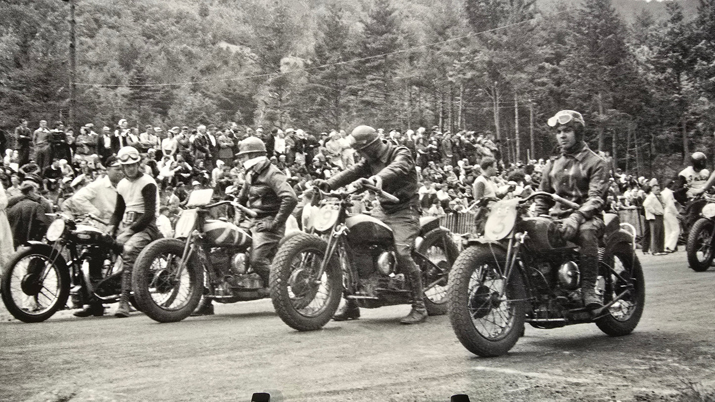 1940s Laconia Motorcycle Event | Framed Giclee Print
