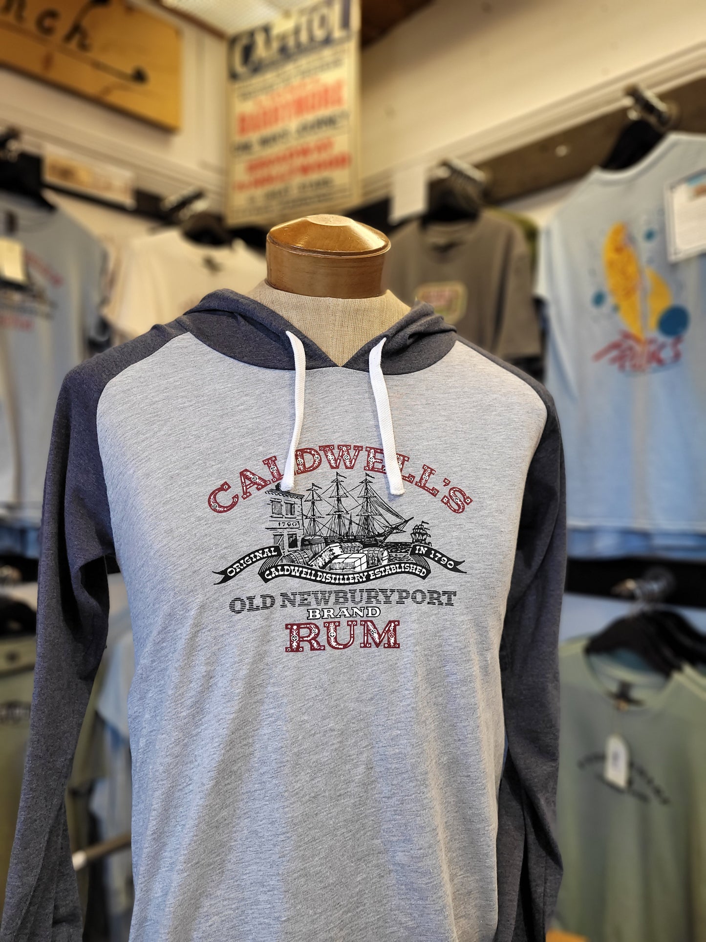 Caldwell's Rum | Hooded Raglan Jersey