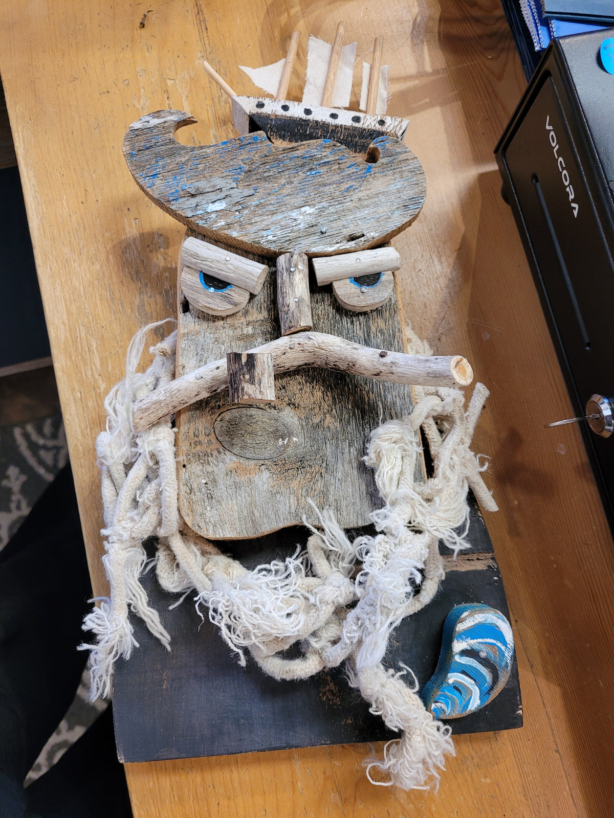 X Large Sailor w/ rope scarf & ship on head #25 | Seahag Studios (