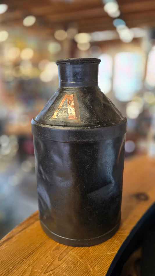 Alden Metal Milk Container | Early 1900s | Boston