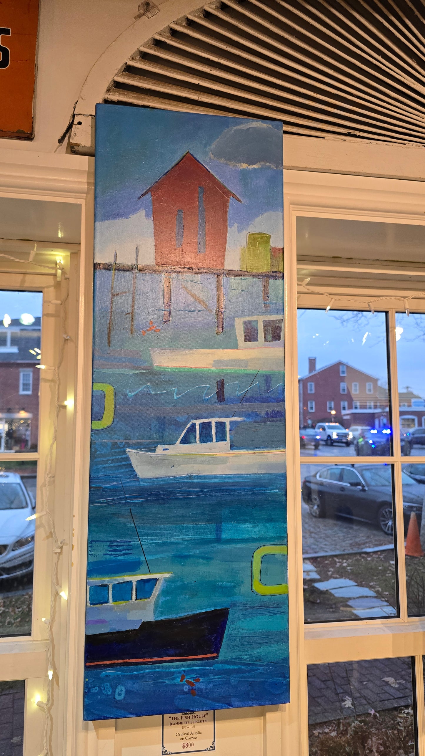 Jeannette Esposito | "The Fish House" | Original 12" x 36"