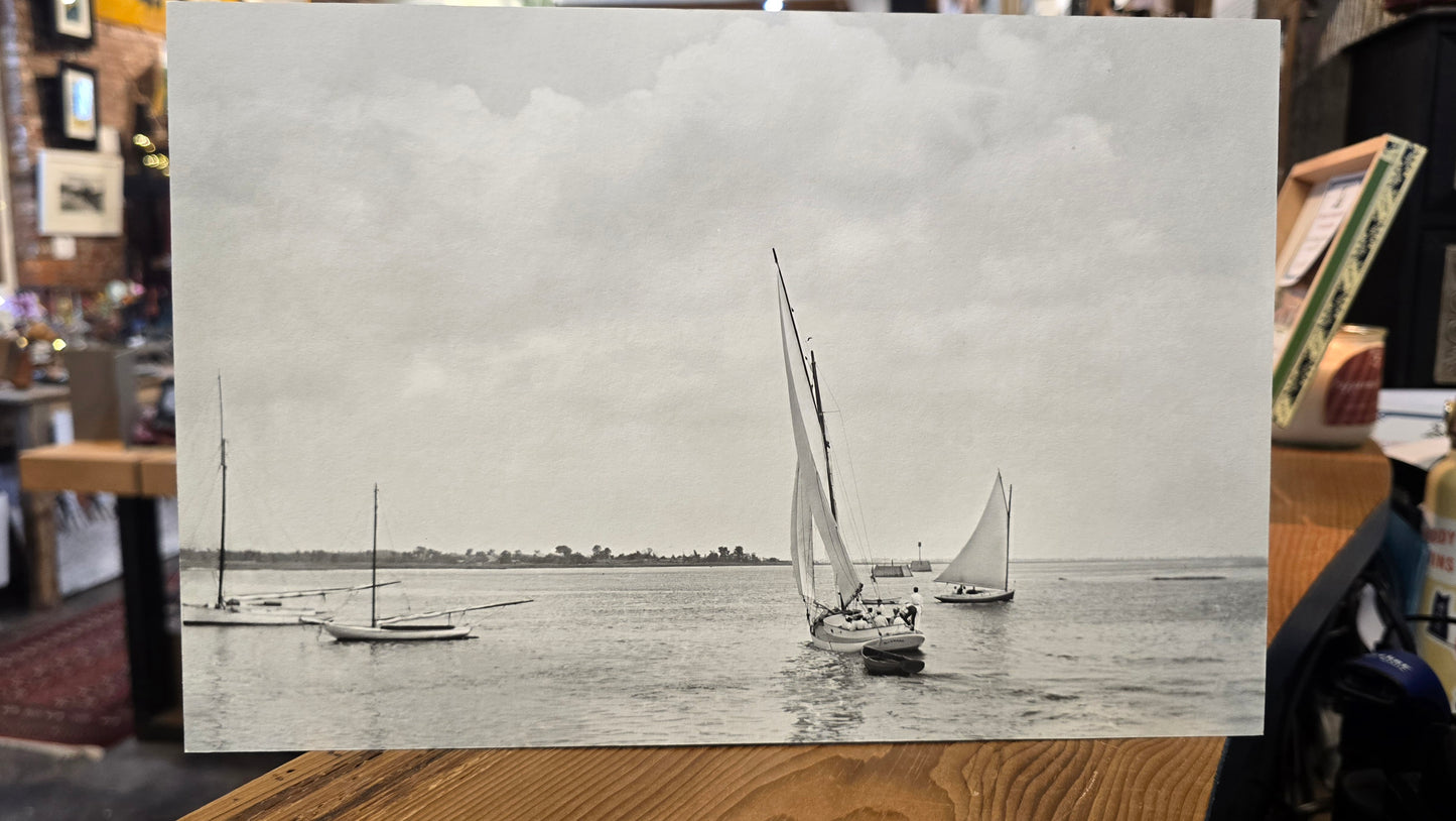 Yachting on the Merrimack | c1895 | NESB Archival Giclee Print