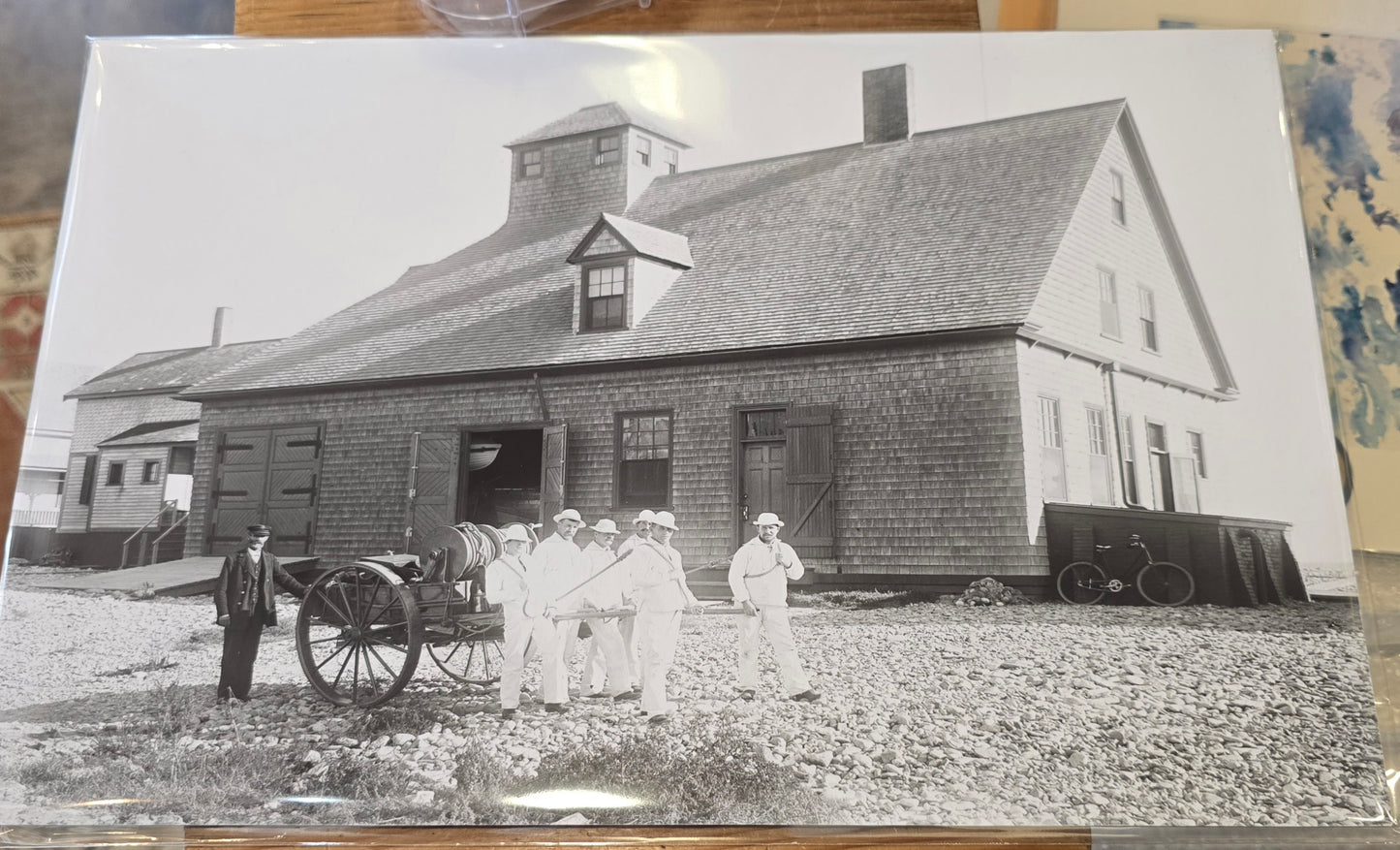 Brant Rock Life Saving Station and Crew | c1890s | NESB Archival Giclee Print