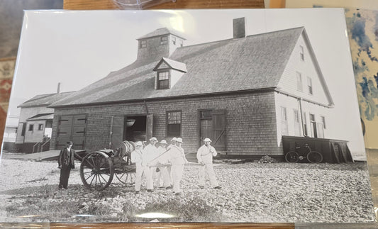 Brant Rock Life Saving Station and Crew | c1890s | NESB Archival Giclee Print