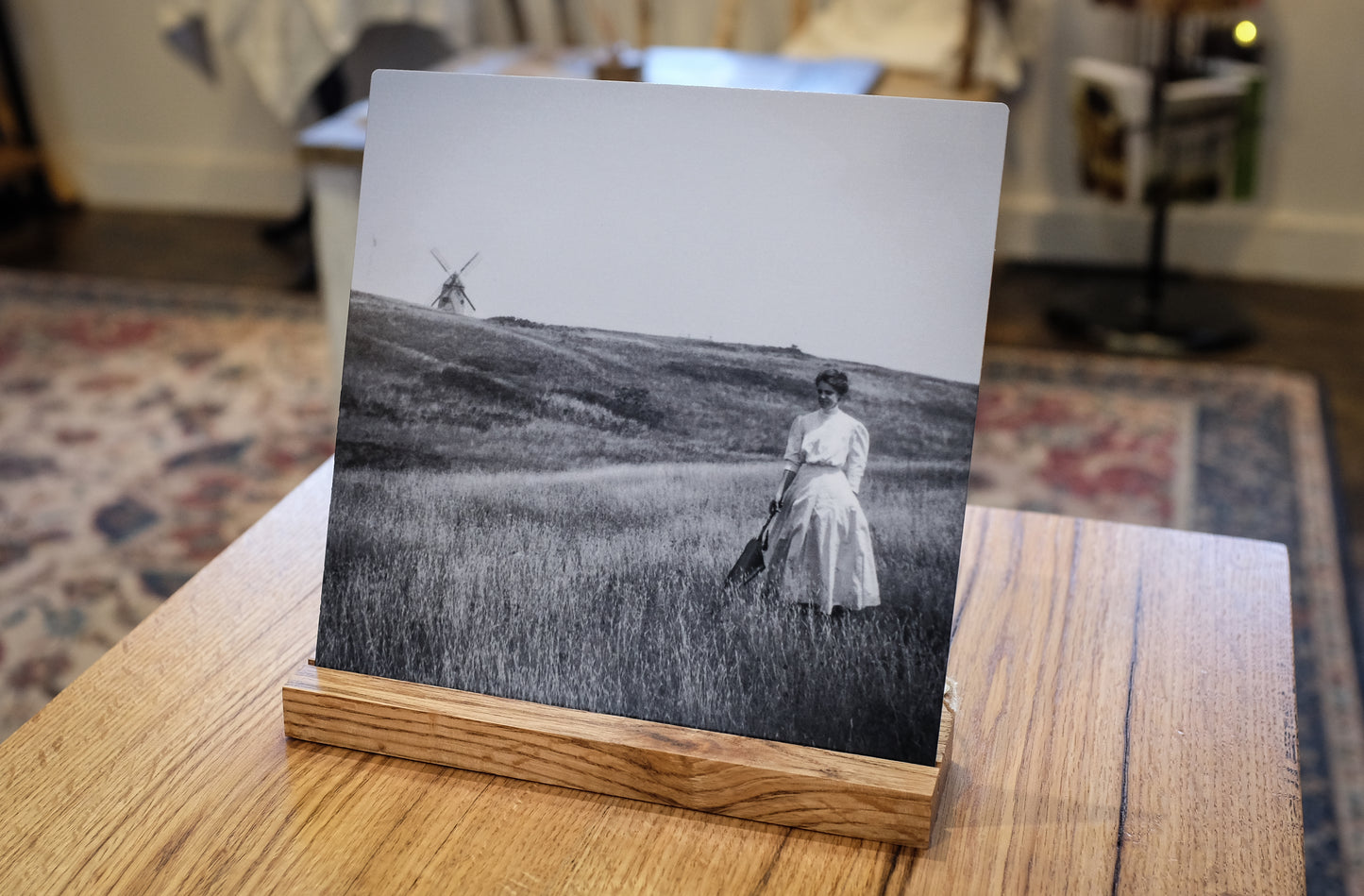 "Nantucket Meanderings" | 1890-1900 Metal Print with Historic Wood Stand