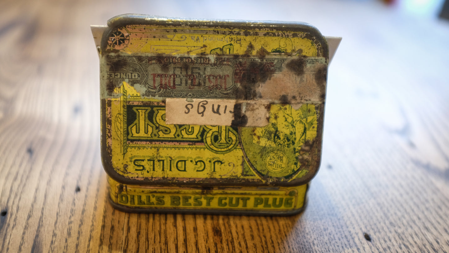 Original NESB Tintype | Still Life Quarter Plate | Tobacco Tin Base
