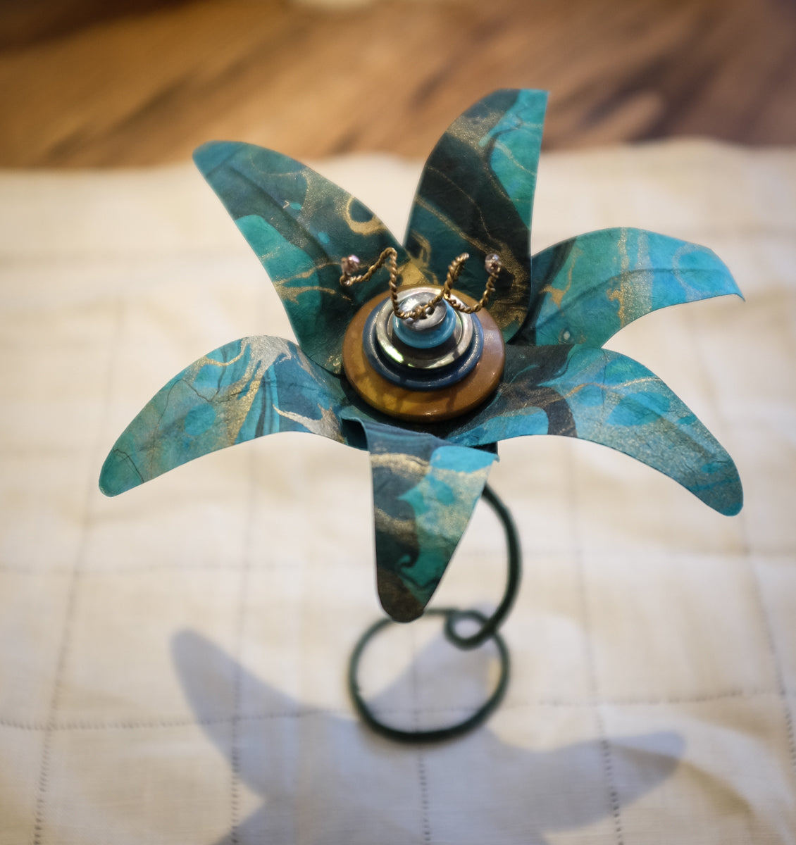 Vintage Button Blooms | Andrea Maginnis
