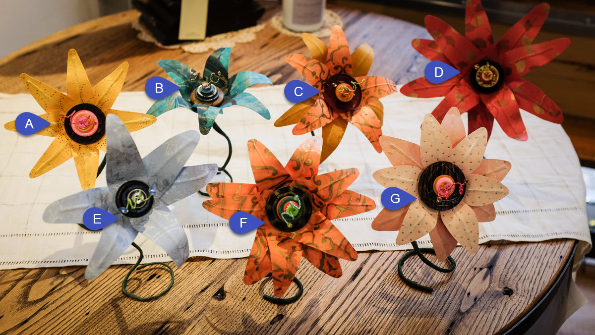 Vintage Button Blooms | Andrea Maginnis