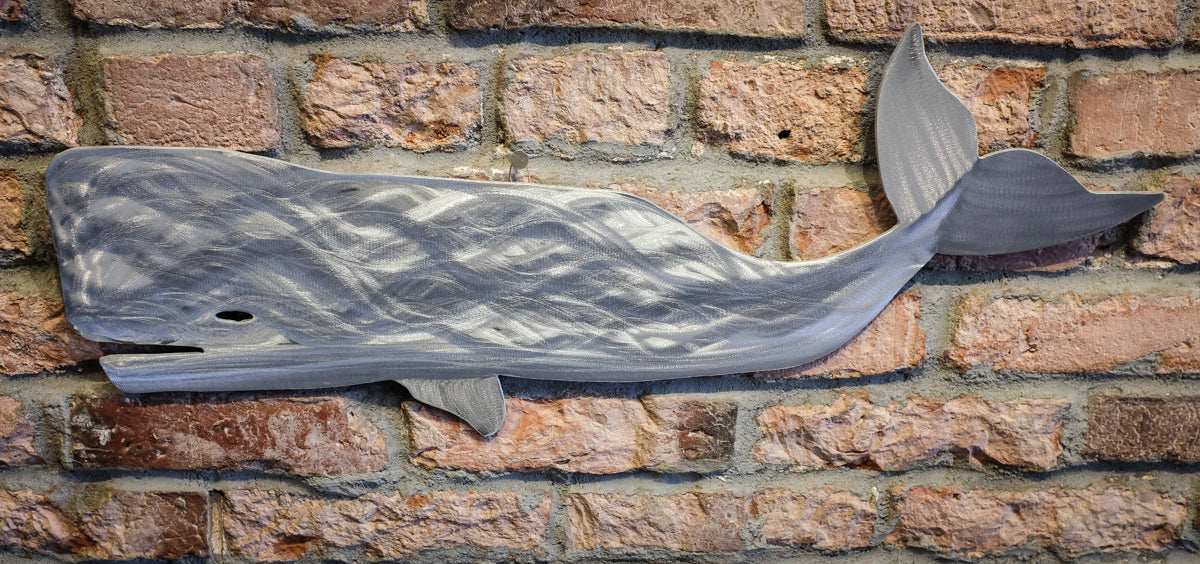 Carved Metal Whale | Carriage Hill Craft