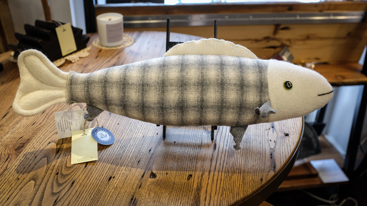 Fresh Fish Pillow | Reclaimed Fabrics