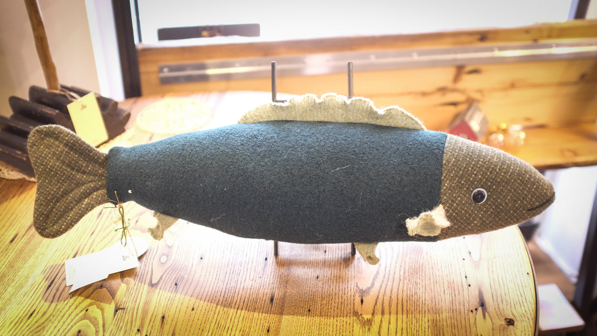 Fresh Fish Pillow | Reclaimed Fabrics