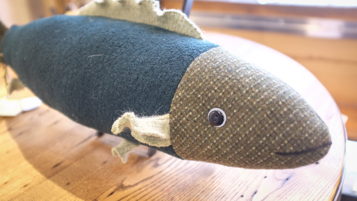 Fresh Fish Pillow | Reclaimed Fabrics