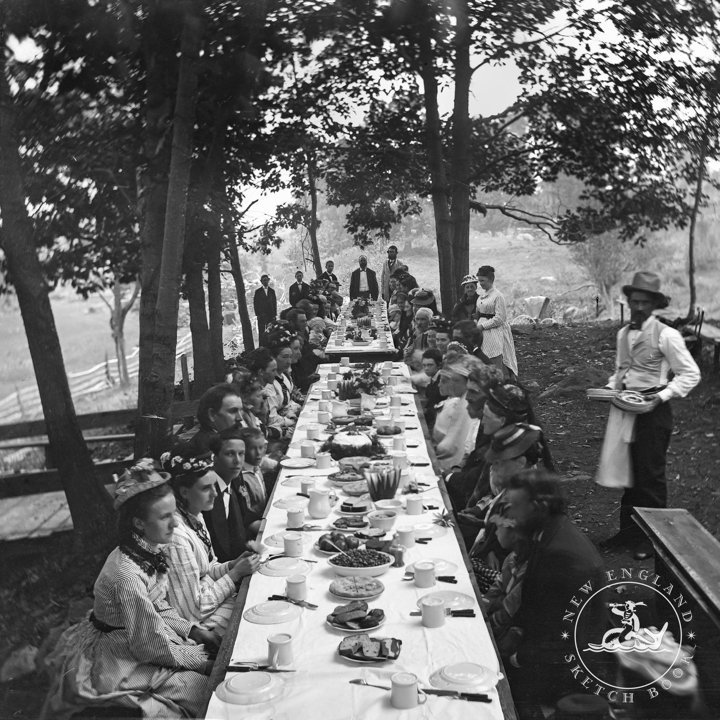 1870s NH Feast | Metal Print