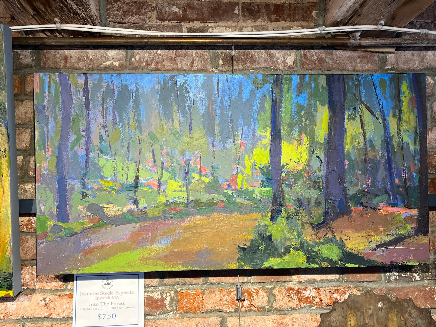 Jeannette Esposito | "Into the Forest" | Unframed Canvas 30"x15"