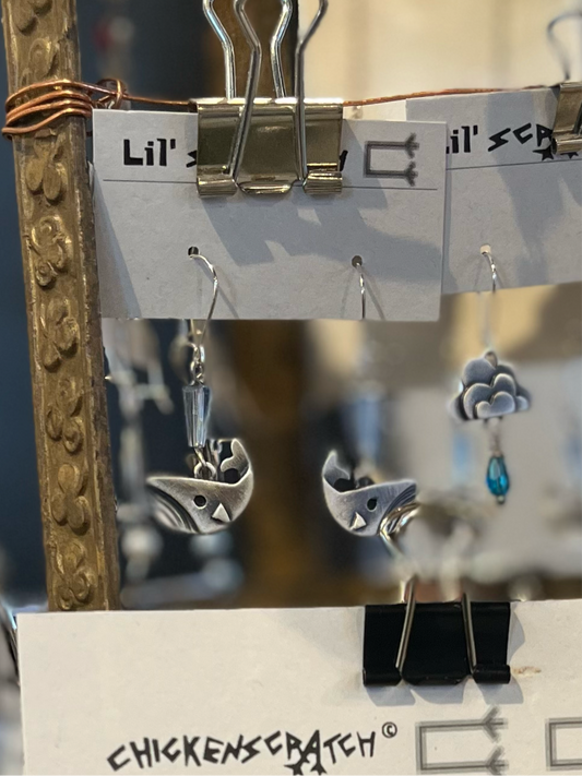 Whale Earrings| Chickenscratch