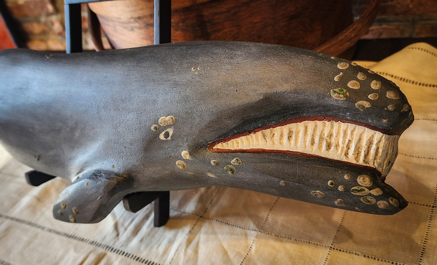 Hand Carved Right Whale | Derek Abbott