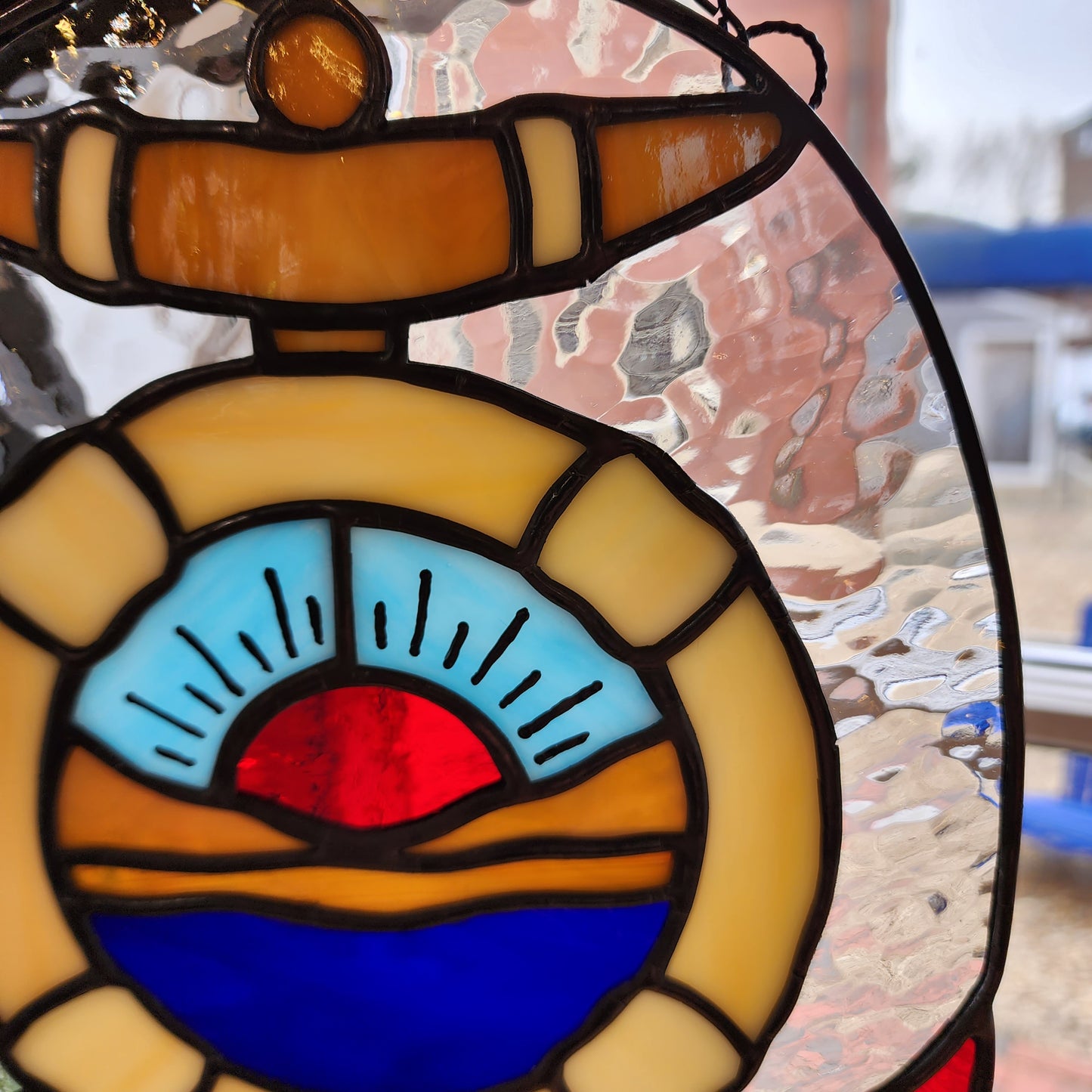 Sunrise Anchor | Stained Glass | Afterlife Glass