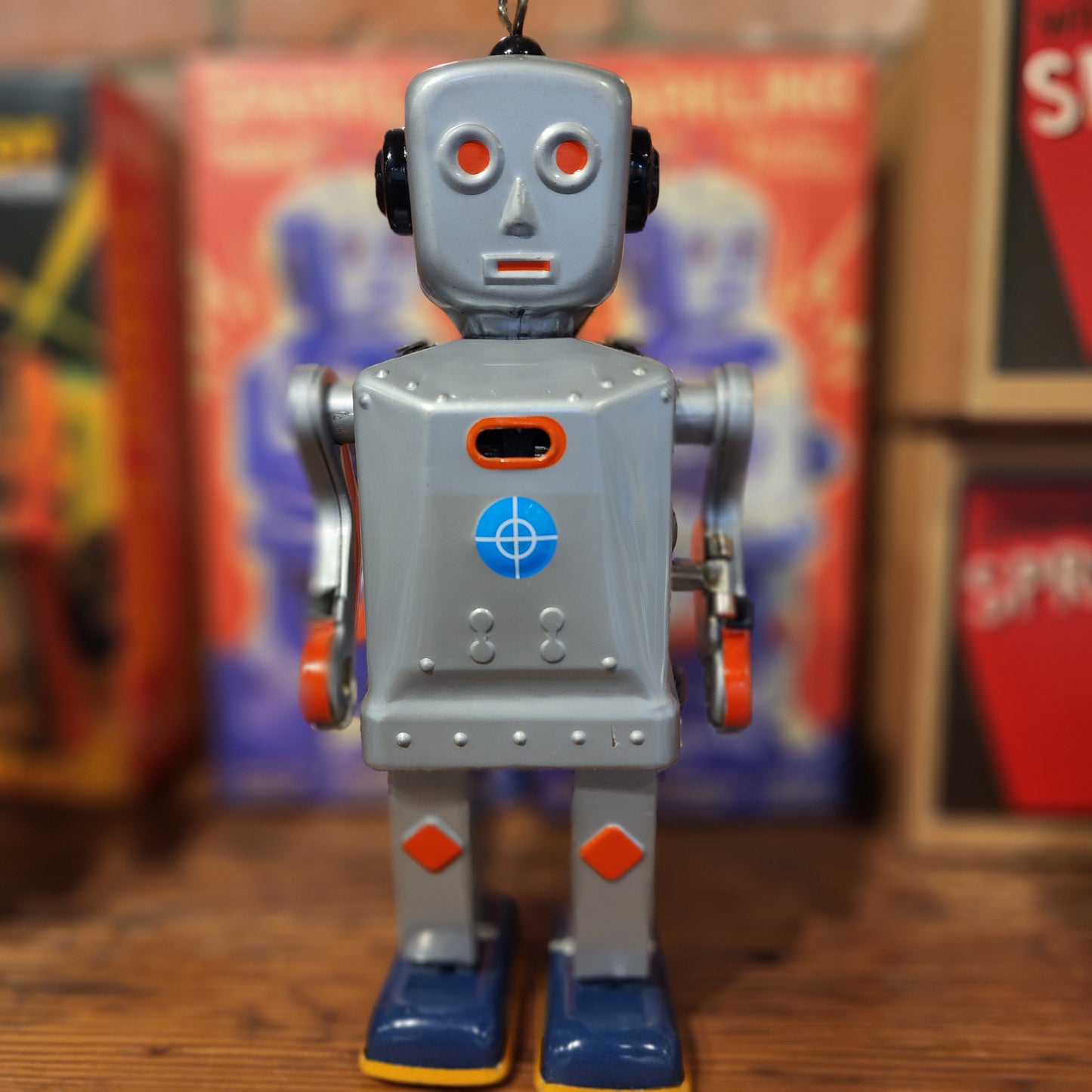 Sparkling Mike Robot | Tin Retro Wind Up