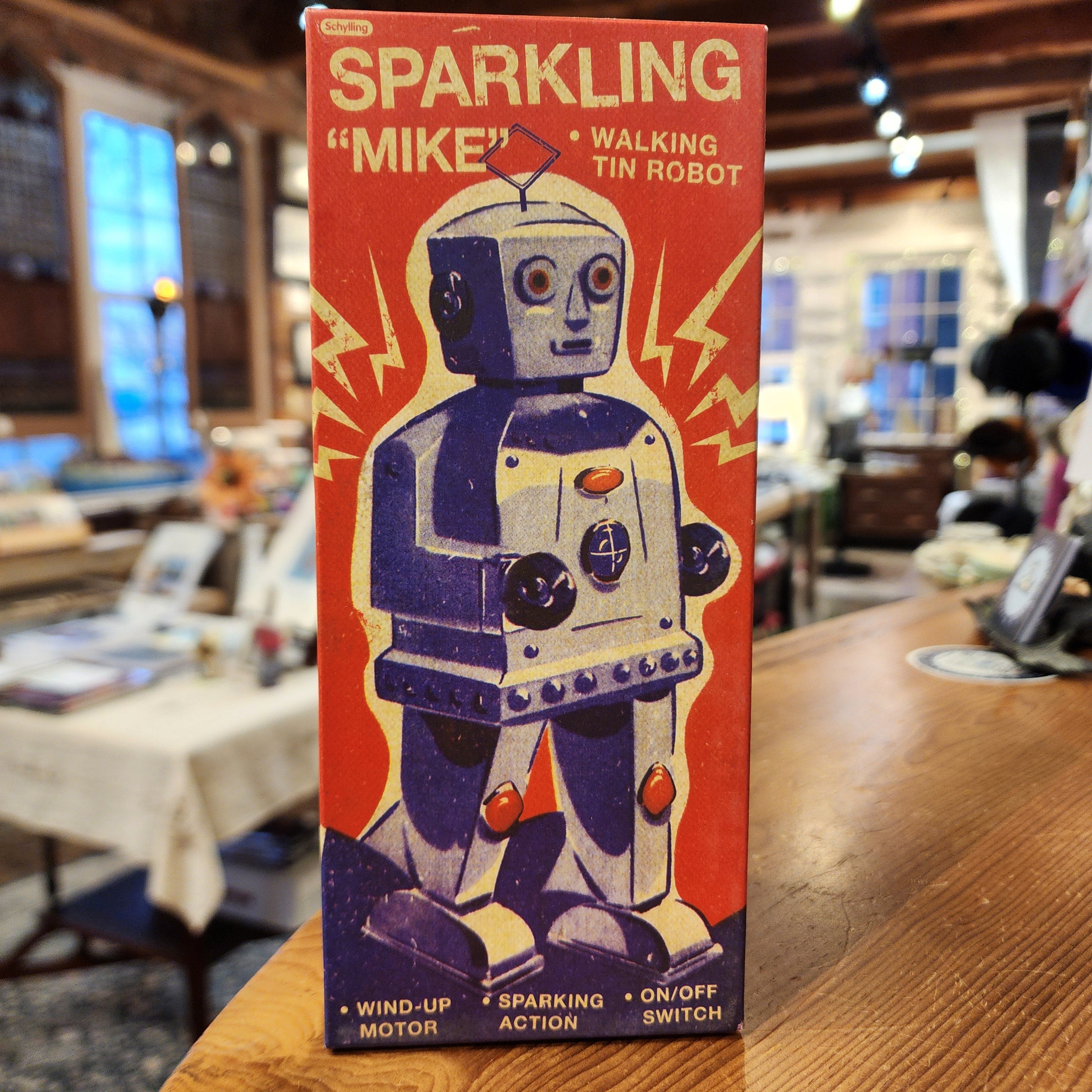 Sparkling Mike Robot | Tin Retro Wind Up – New England Sketch Book