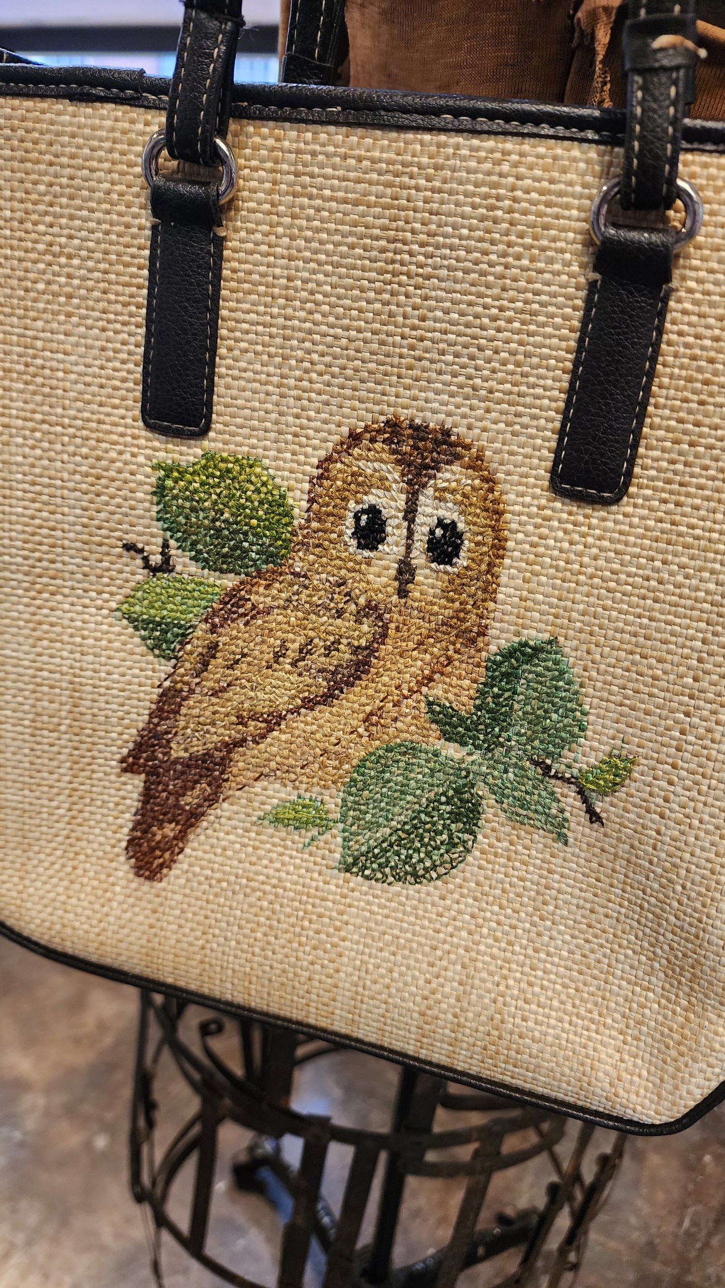 Embroidered Owl Bag | Reclaimed Fabrics | DUO