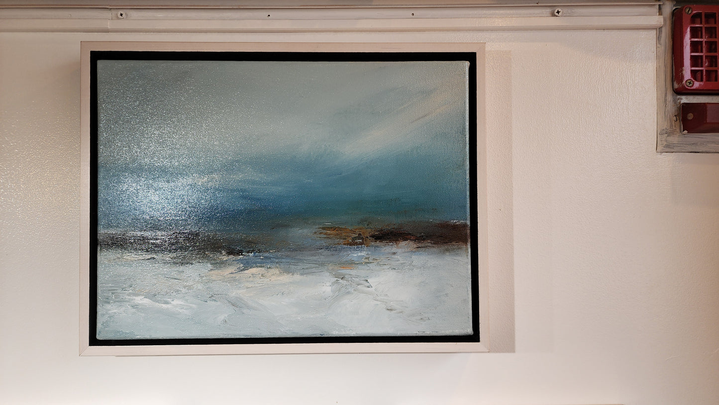 "Churning Sea~No.11" | Cara Gonier | Original acrylic-framed by Artist
