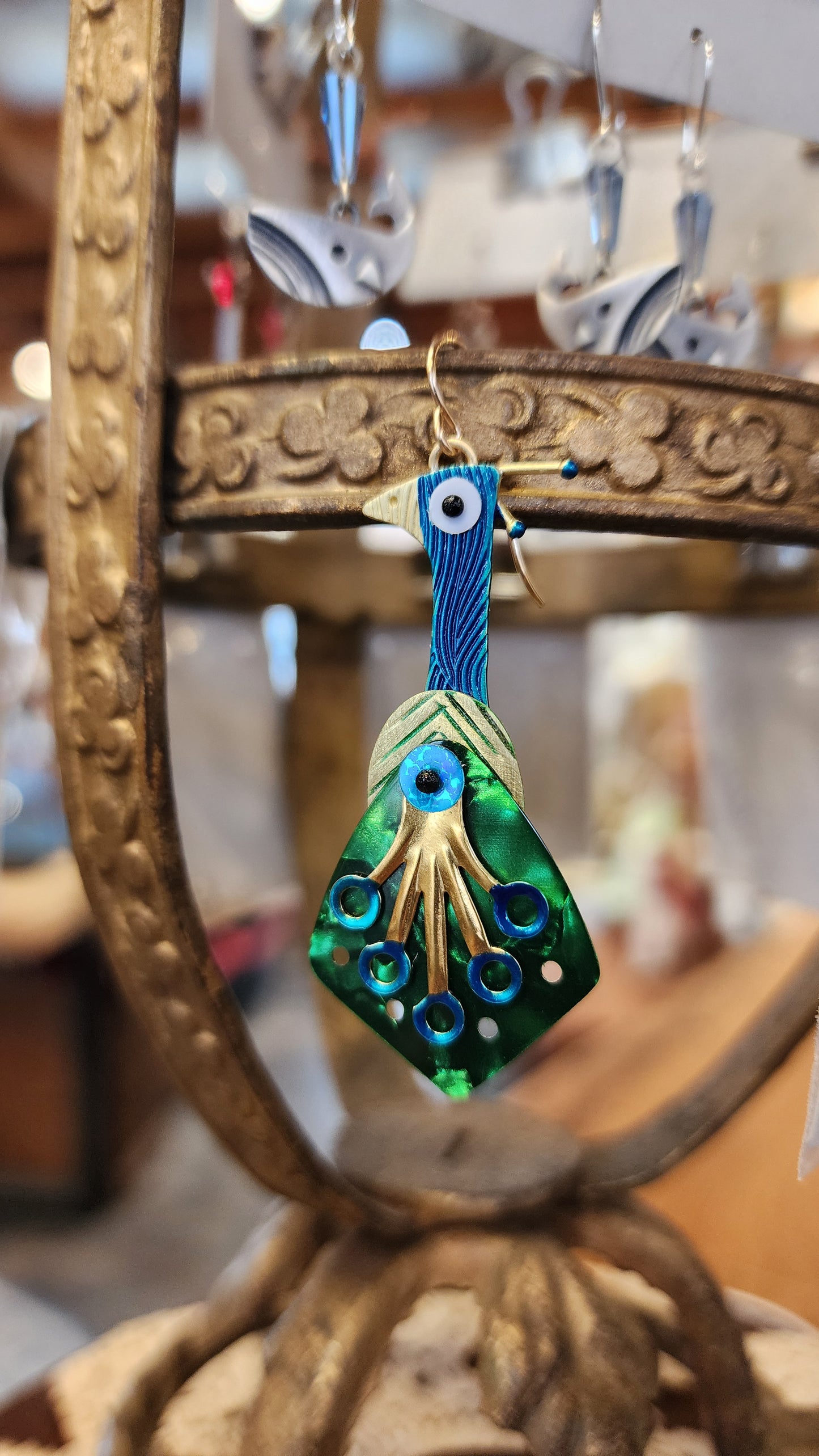 Peacock Earrings | Chickenscratch