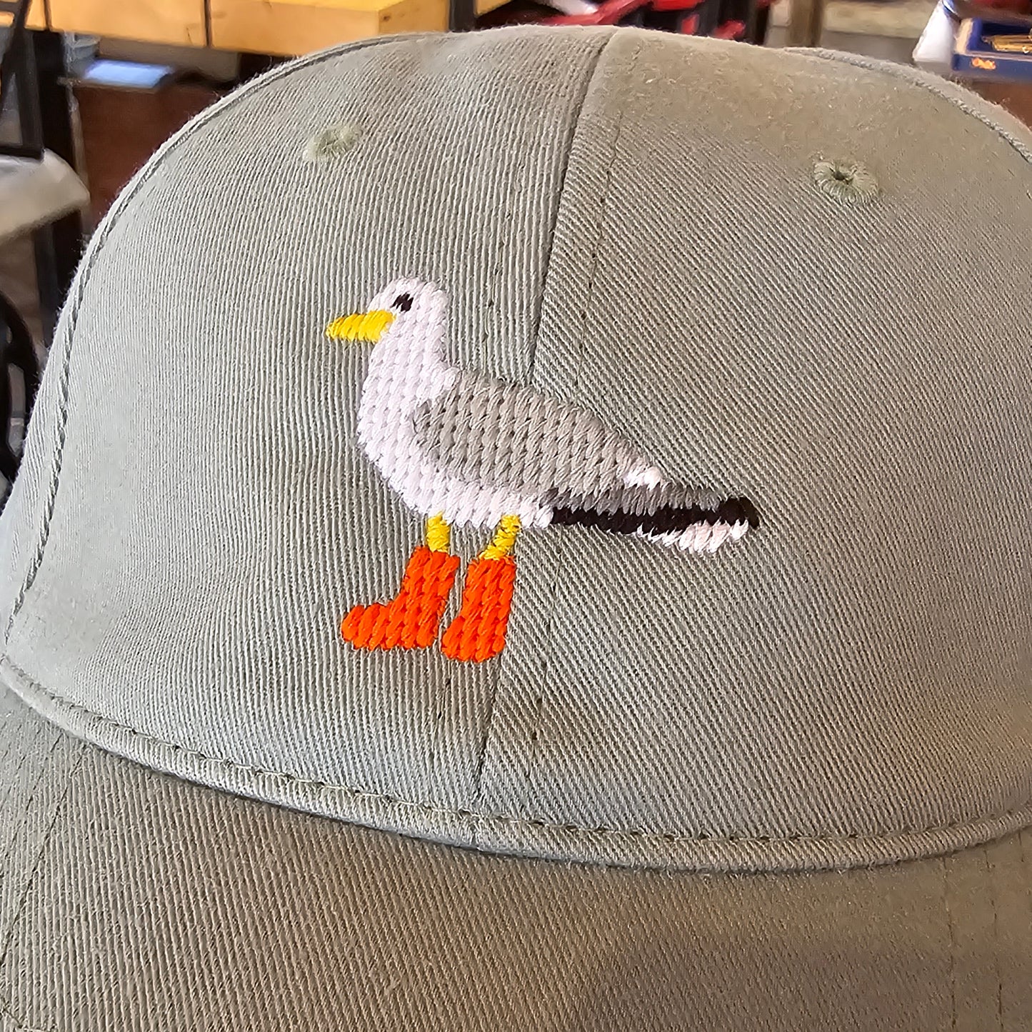 Seagull in Boots | Faded Teal Cap