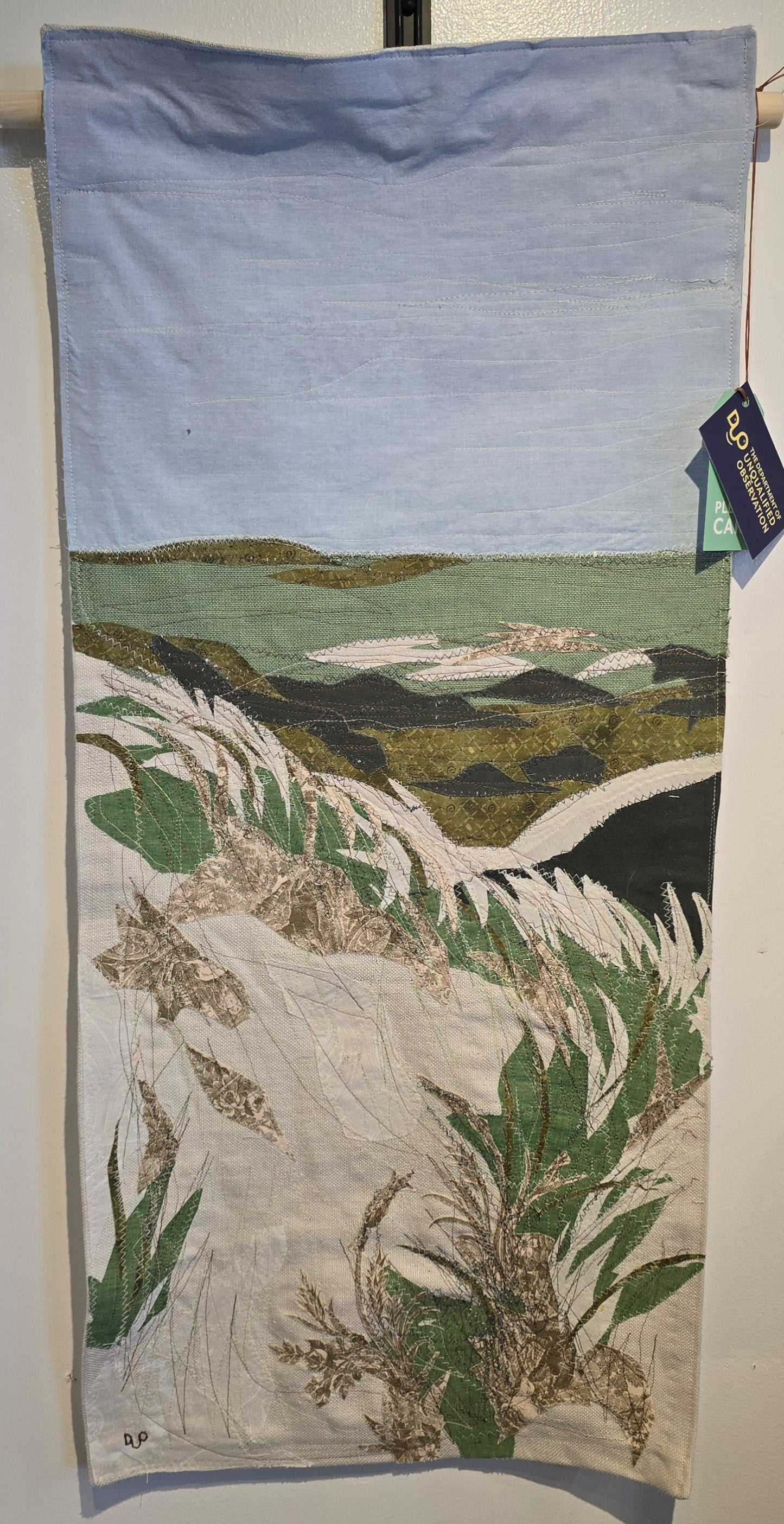 "The Great Marsh" Tapestry | Reclaimed Fabrics Art by DUO