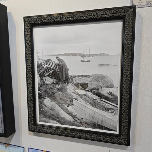 Gloucester Lobsterman - Tending the Traps l 1890s | Framed Giclee Print