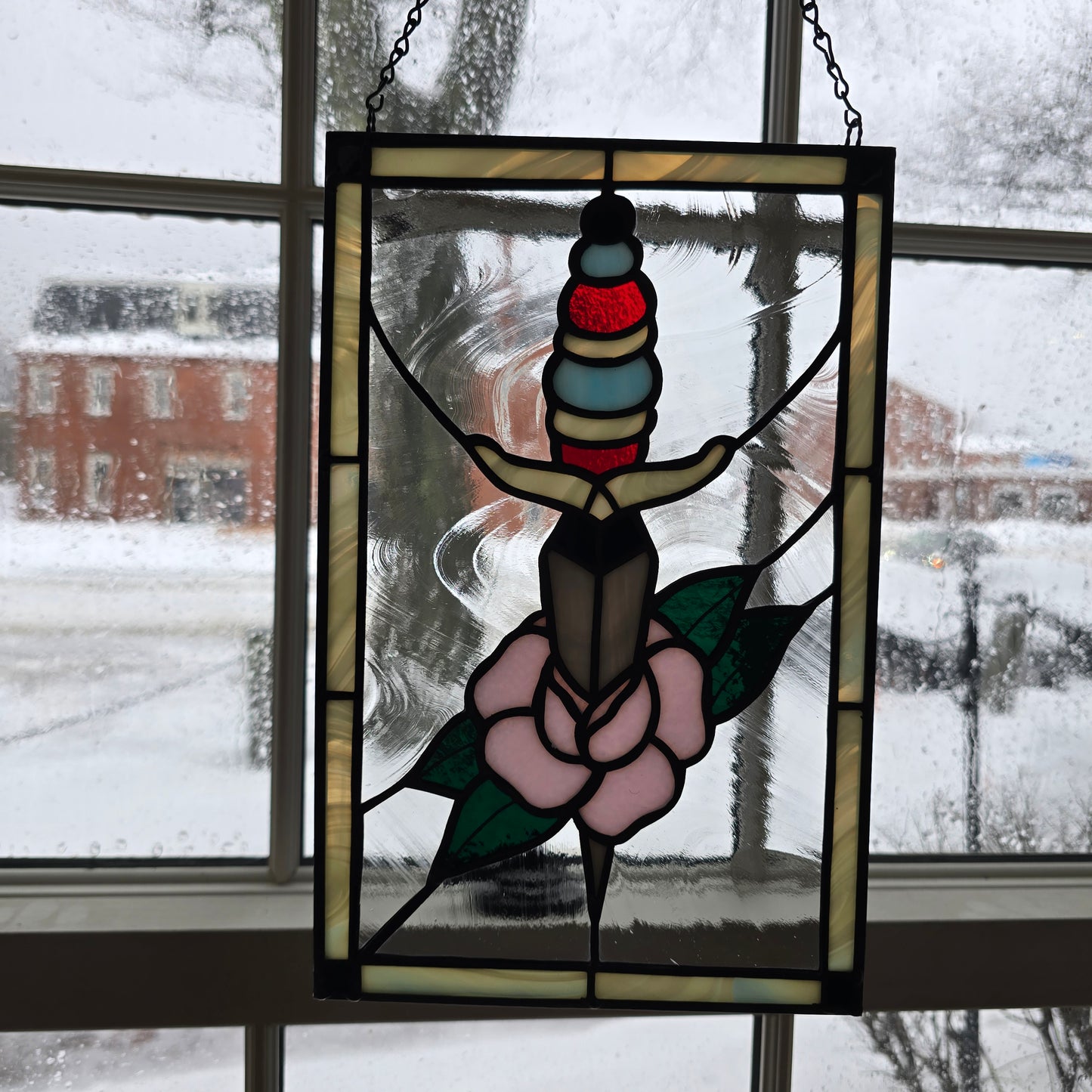 Framed Dagger | Stained Glass | Afterlife Glass