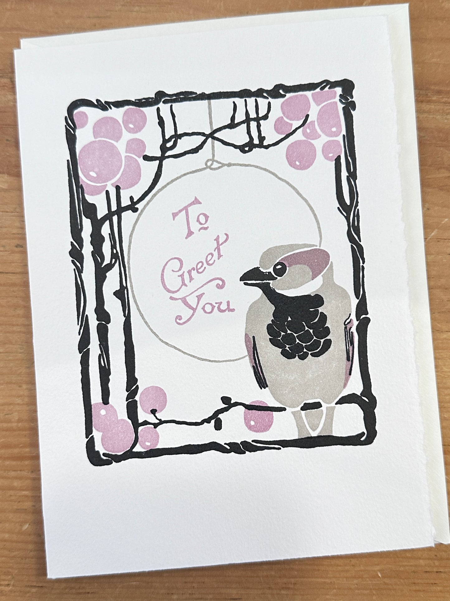 Saturn Press | Sparrow by Ludwig Holwein | Letterpress Card