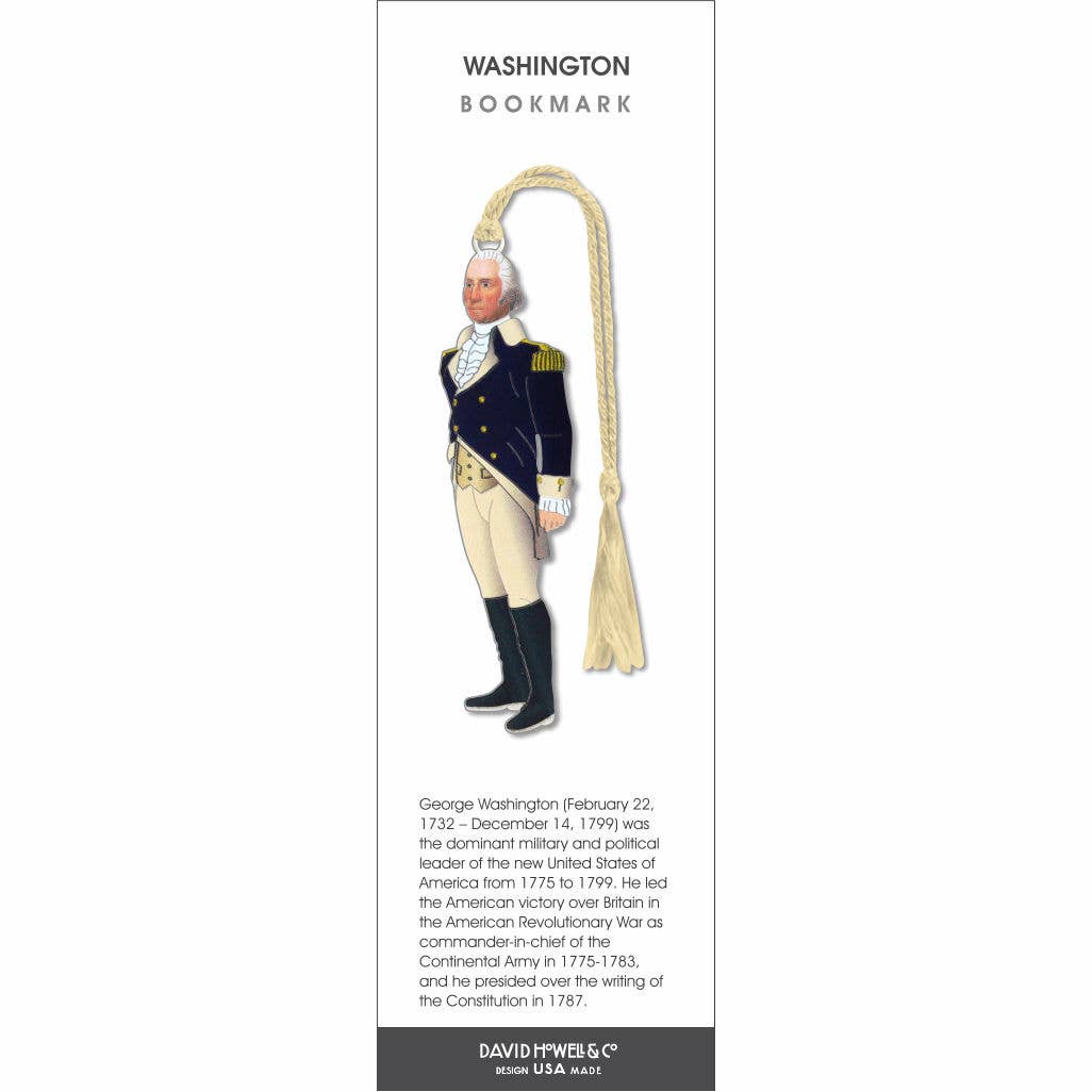 George Washington ~ Founding Fathers Metal Bookmark