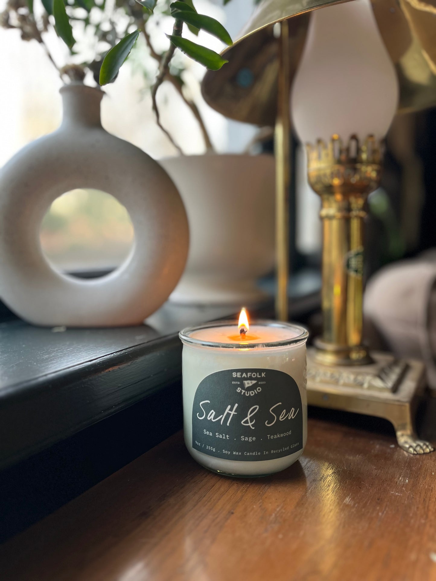 "Salt & Sea" Candle | 10 oz in Recycled Glass