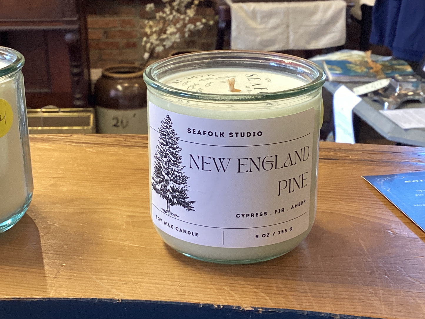 “NE pine” Candle | 10 oz in Recycled Glass