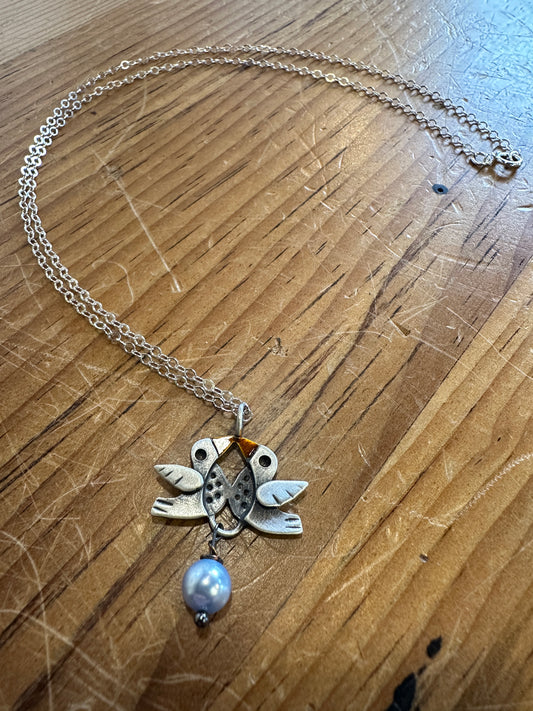 Lovebirds Pendant | Chickenscratch