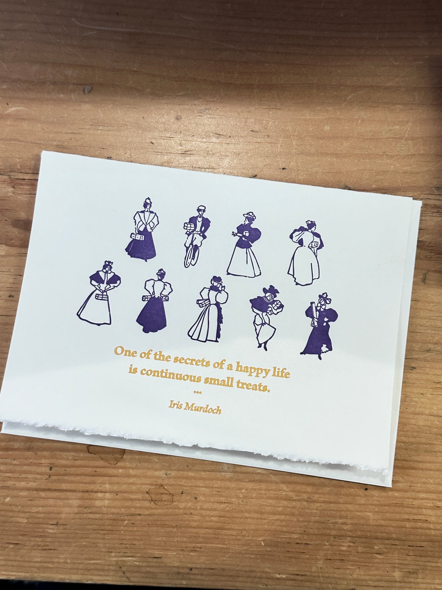 Saturn Press | Continuous Small Treats | Letterpress Card
