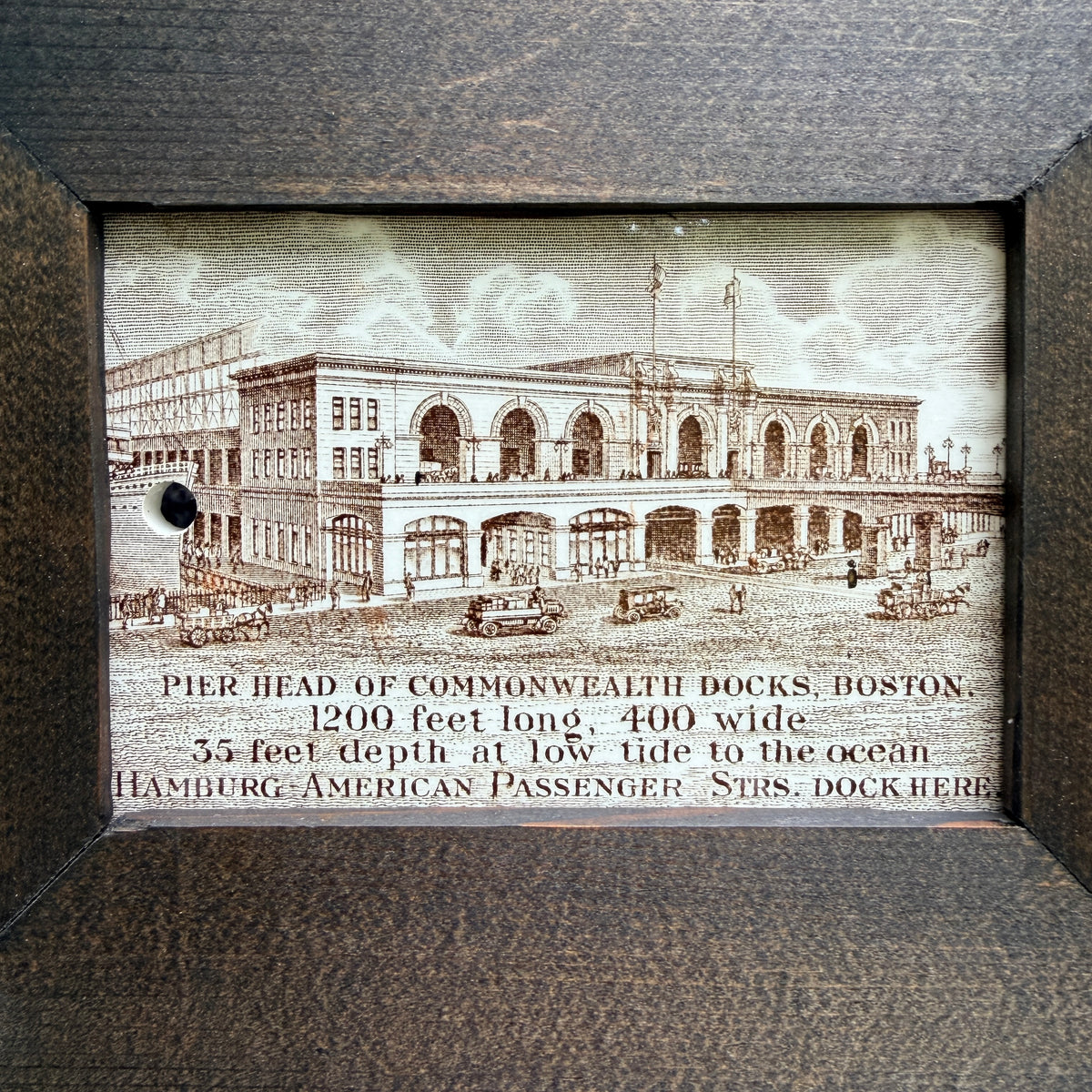 Framed Historic Calendar Tile | c1914 | Jones, McDuffee & Stratton