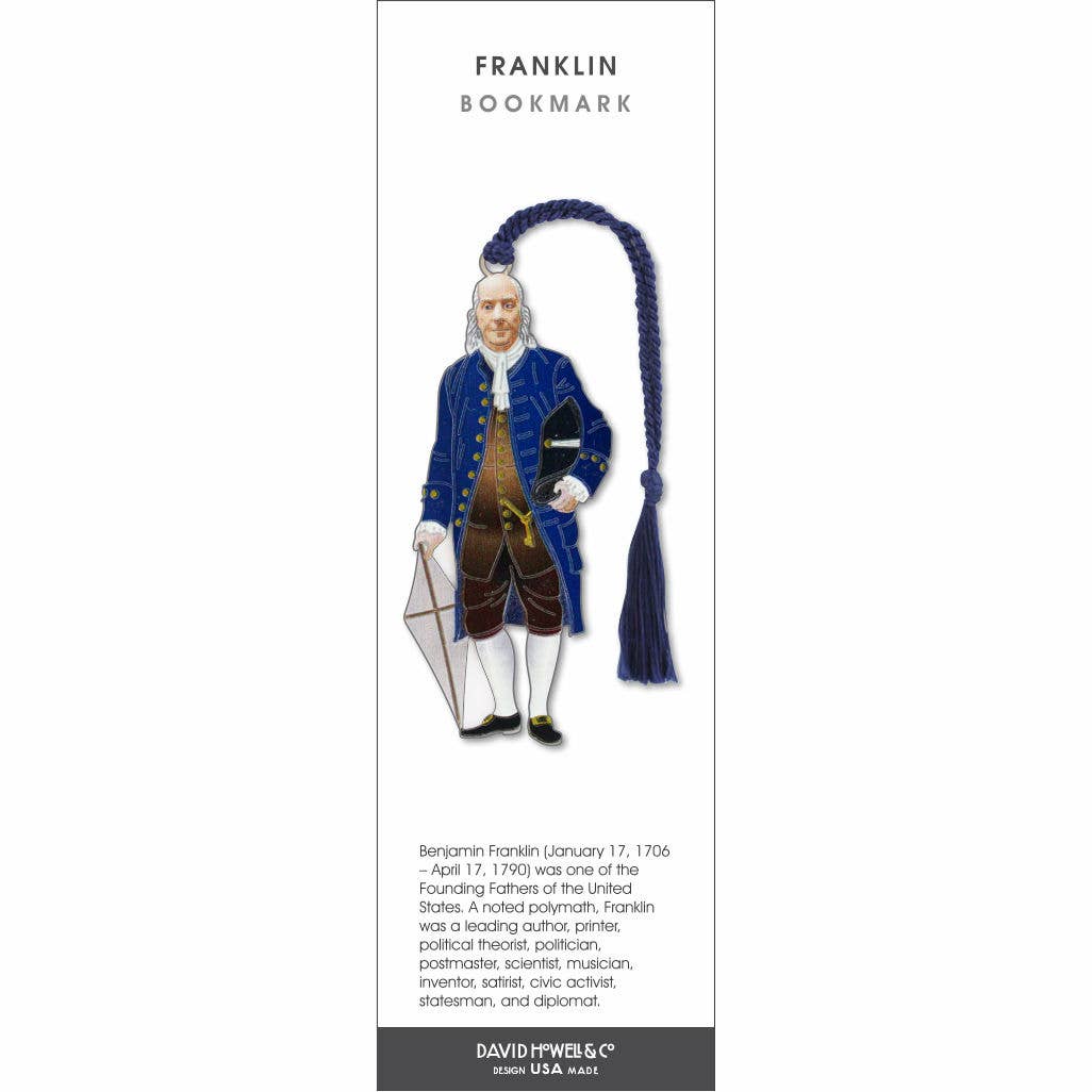 Ben Franklin ~  Founding Fathers Metal Bookmark