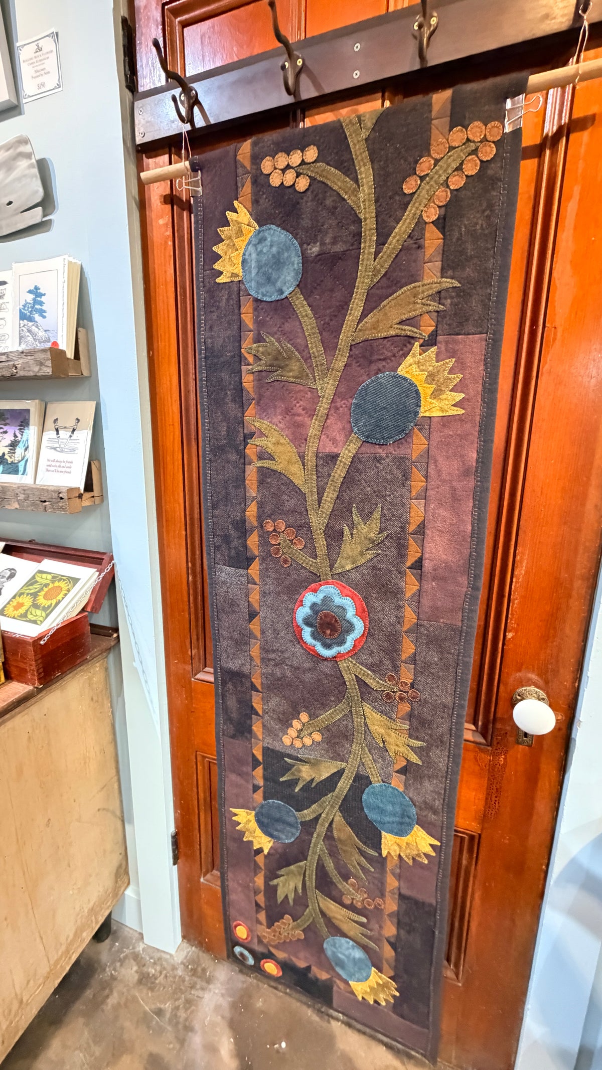 Hand-Crafted & Hand Stitched Felted Table Runner | NE Estate Treasure