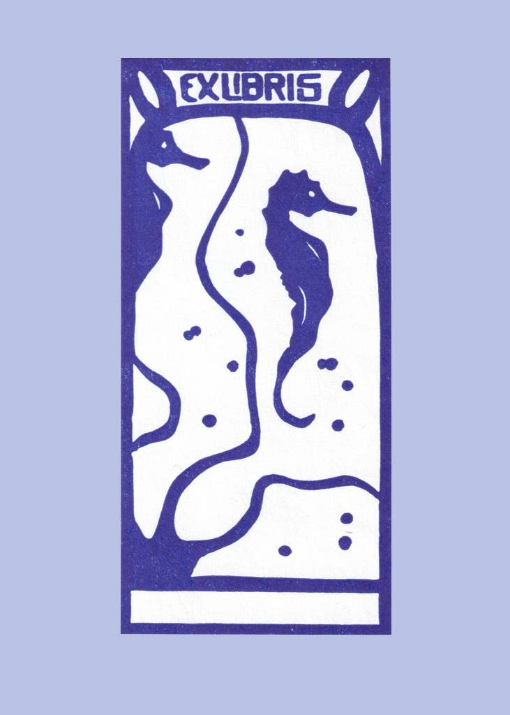 Seahorses-Ex Libris Bookplates | Saturn Press