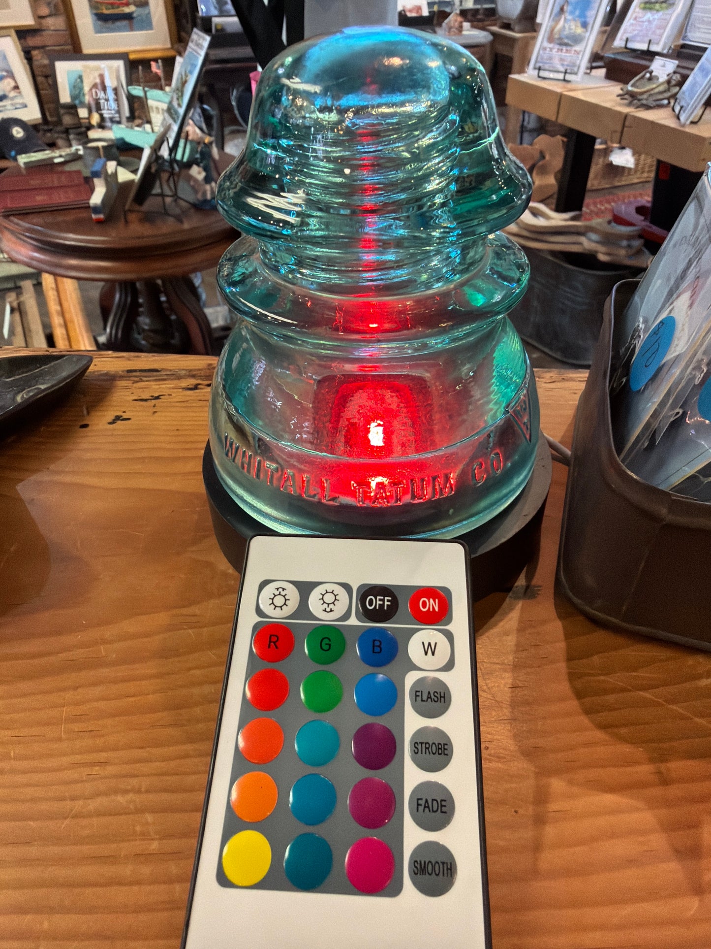 Vintage Insulator Multi~Colored Light | New England Sketch Book