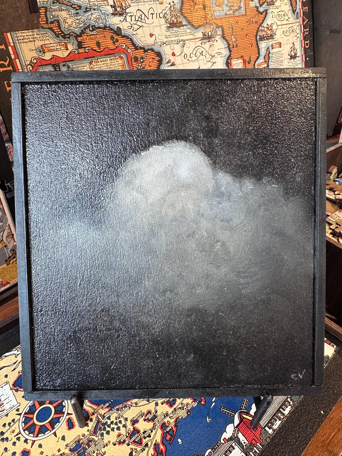“The Night Cloud” | Original Coal Tar & Oils Painting | Chris Volpe