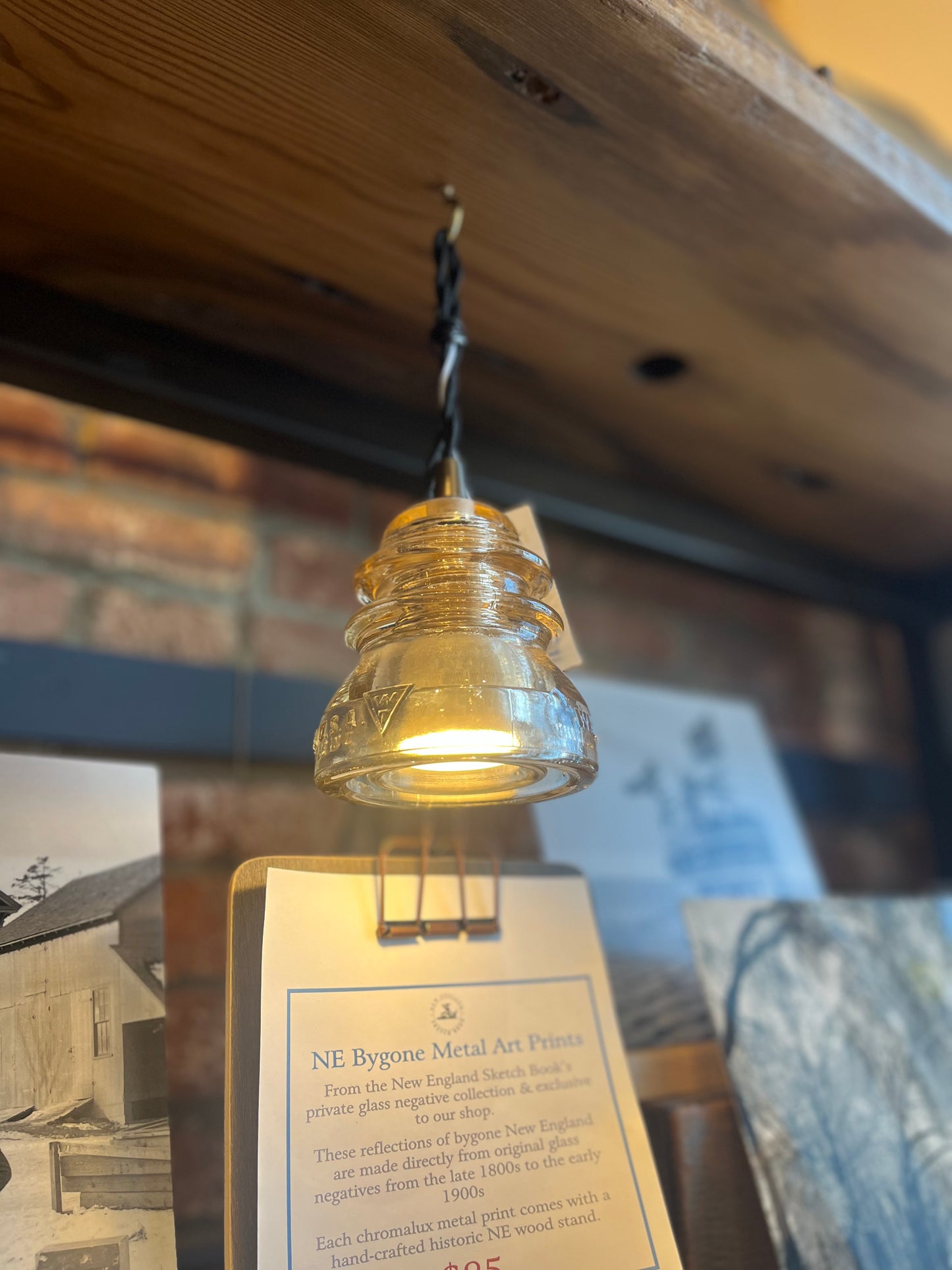 Insulator Glass Pendant Light (Without Ceiling Canopy)