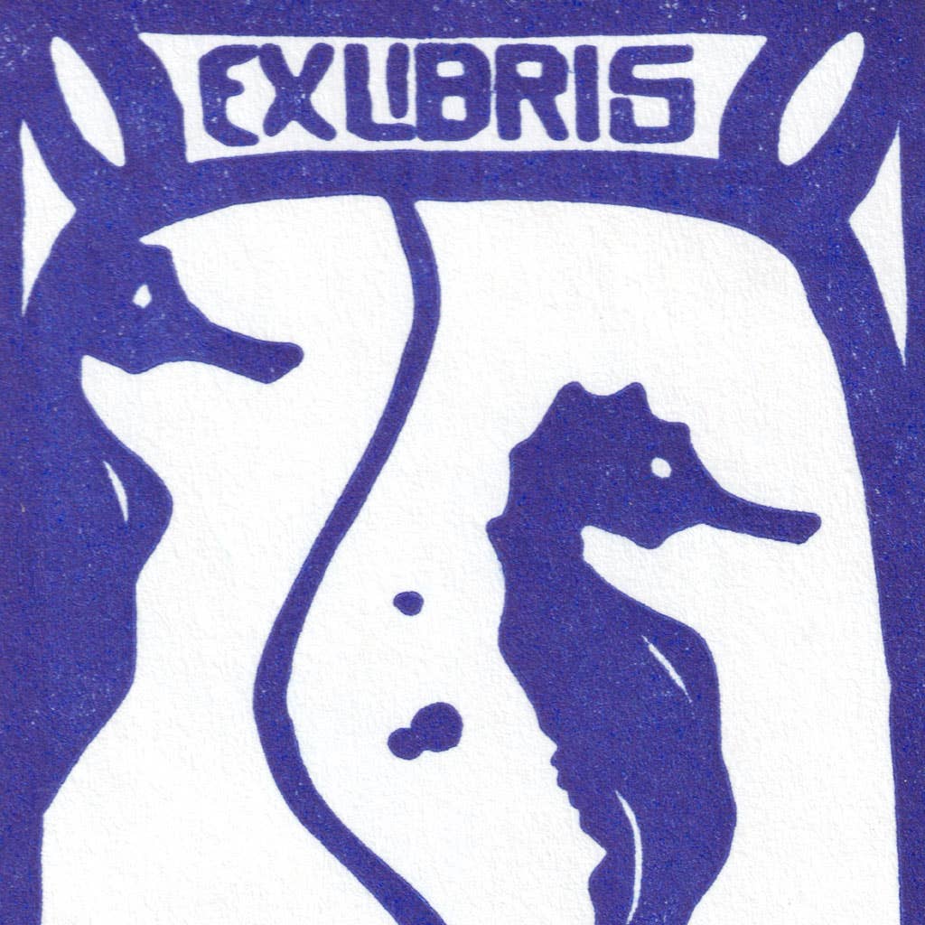 Seahorses-Ex Libris Bookplates | Saturn Press